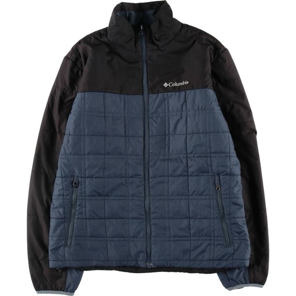 Columbia Two-Tone Black and Blue Jacket with Omni-heat liner Mens Size Small - Picture 14 of 14